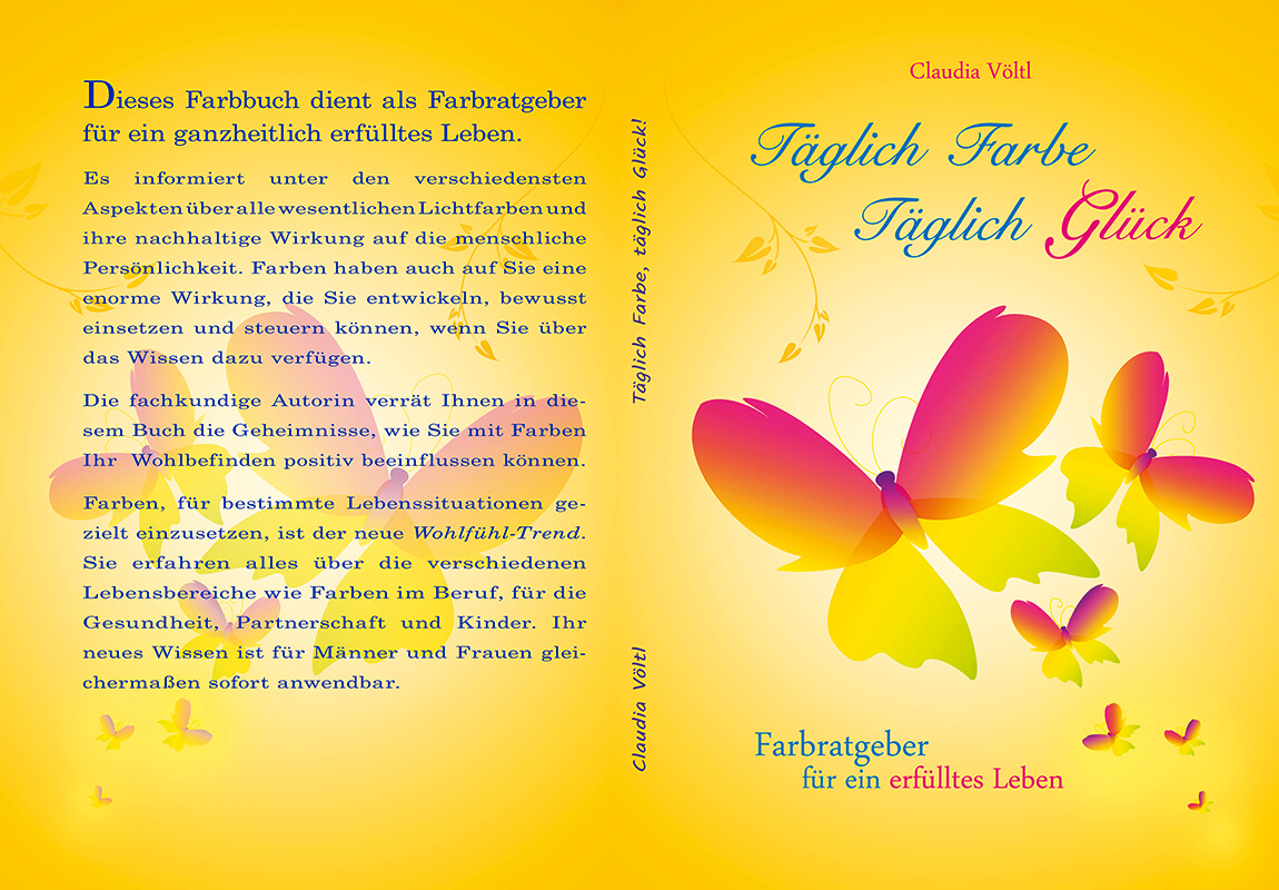 Farbbuch Cover Cover "Täglich Farbe, täglich Glück"