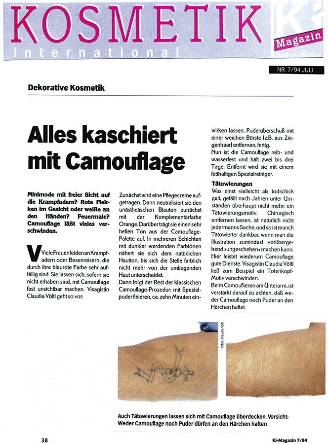 alles kaschiert mit camouflage