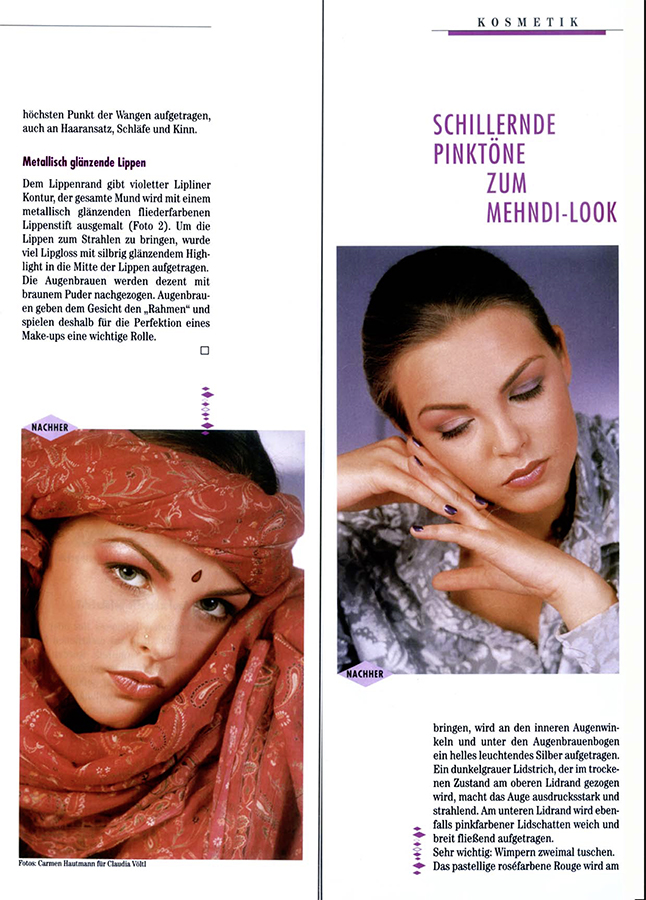 Herbst Make-up, Mehndi-Look -S3