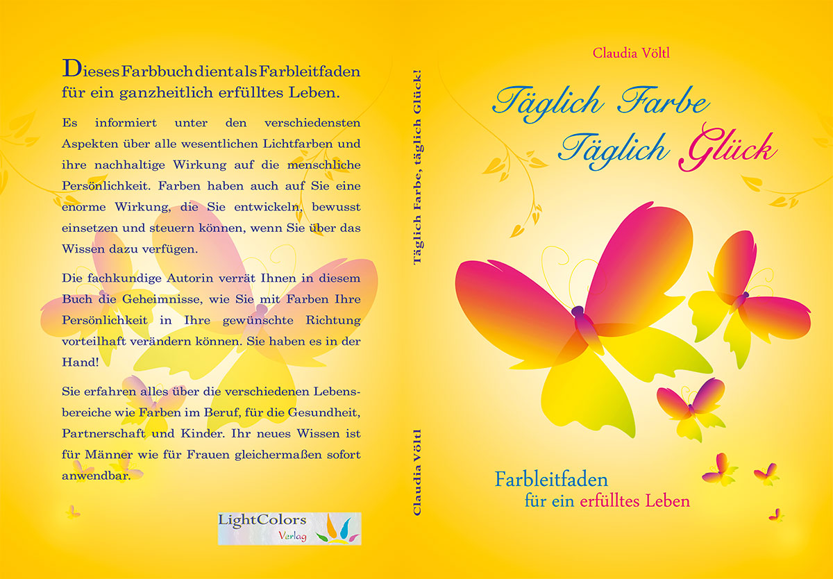 Farbbuch Cover Cover "Täglich Farbe, täglich Glück"